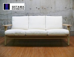 【Getama】ゲタマ 出張買取 GE2903 / GE290 3人掛けソファ ウェグナー ビーチ材 ホワイト 北欧家具 東京都世田谷区