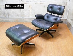 【Herman Miller】ハーマンミラー イームズ ラウンジチェア オットマン ウォールナット 正規品 出張買取 東京都港区