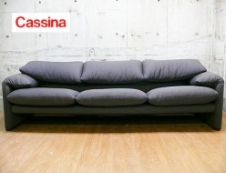 【Cassina】カッシーナ マラルンガ 3人掛けソファ グレー ファブリック ヴィコ・マジストレッティ 出張買取 東京都渋谷区