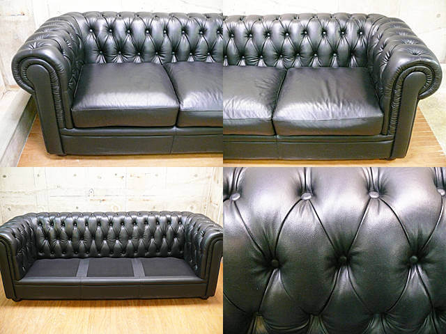 【Chesterfield Sofa】チェスターフィールド 3人掛けソファ 出張買取 東京都杉並区 | ブランド家具買取は東京のリサイクル