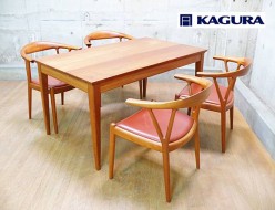 【家具蔵】ダイニングテーブル&チェアセット V CHAIR チェリー材 出張買取 神奈川県川崎市幸区