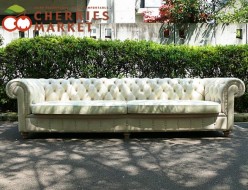 【Chesterfield Sofa】チェスターフィールド 本革 4人掛けソファ 東京都目黒区 出張買取