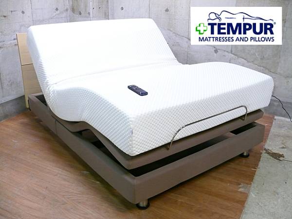 TEMPUR】テンピュール Zero-G 400KD ダブルベッド マットレス付き 電動