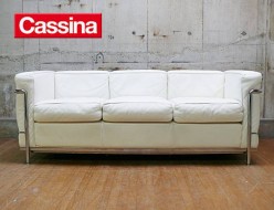 【Cassina】カッシーナ LC2 3人掛けソファ ホワイト 出張買取 東京都渋谷区