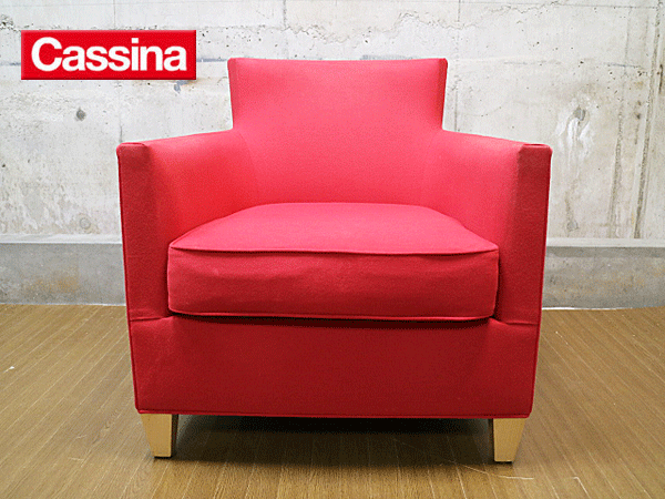 Cassina】カッシーナ CHAIRMAN チェアマン 1人掛けソファ レッド