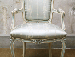 【domani】カリモク ドマーニ Louis XV ルイ15世 アームチェア 椅子 ロココ調 フランス アンティーク風 ホワイト 出張買取 東京都港区