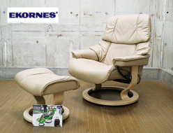 【Ekornes】エコーネス Reno レノ 本革 ストレスレスチェア&オットマン Lサイズ 出張買取 東京都杉並区