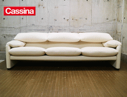 【Cassina】カッシーナ MARALUNGA ヴィコ・マジストレッティ マラルンガ 3人掛けソファ 出張買取 東京都千代田区