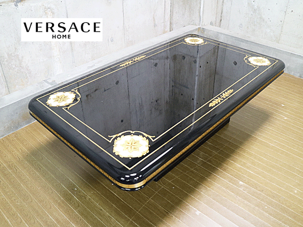 展示品 希少 VERSACE HOME ヴェルサーチ 最高級センターテーブル VERSACE HOME】ヴェルサーチ・ホーム 最高級 センターテーブル