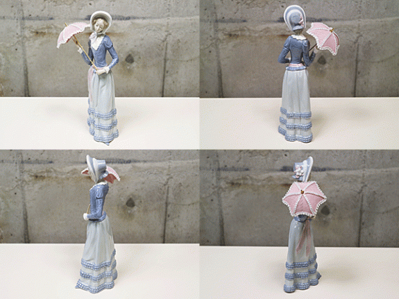 LLADRO】リヤドロ 日傘をさす婦人 アート作品 置き物 出張買取 東京都 