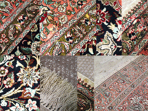 高級 ペルシャ絨毯】ペルシャ絨毯 カシャーン シルク 手織り レッド 