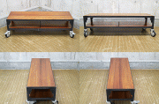 ウニコunicoランバーLUMBERAVボード キャスター付W160cm 廃番 unico】ウニコ LUMBER ランバー ワイドシェルフ（廃盤品
