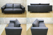 ハッピーエコさん専用【高級】Italsofa イタルソファ⭐️レザー　ブラック leather couch Italsofa | eBay