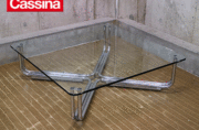札幌市/清田区 お買い得品 Cassina ixc. 784 ガラスローテーブル GIANFRANCO FRATTINI カッシーナイクスシー 名作  家具 ファニチャー