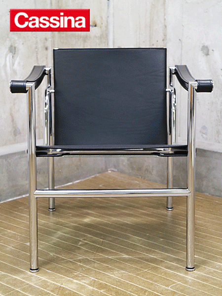 Cassina】カッシーナ LC1 SLING CHAIR スリングチェア 黒革 出張