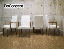 【BoConcept】ボーコンセプト GENOVA ジェノヴァ ダイニングチェア 椅子 ファブリック 白 出張買取 神奈川県横浜市緑区