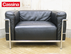 【Cassina】カッシーナ LC3 1人掛けソファ 黒革 ル・コルビュジエ 正規品 出張買取 神奈川県川崎市宮前区