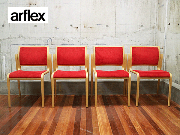 【極美品】arflex アルフレックス NU ニュー ダイニングチェア2脚セット 楽天市場】arflex「NU」11万 川上元美 オーク材 ダイニング