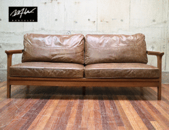 【WTW】ダブルティー TISMO SOFA LEATHER ティズモ ソファ レザー 3シーター 3人掛けソファ 出張買取 東京都大田区