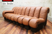 mobilia/de Sede】モビリア/デセデ 高級本革 スネークソファ 9ピース