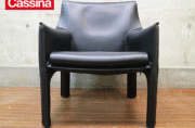 Cassina】カッシーナ 414 CAB キャブ ラウンジアームチェア 黒総