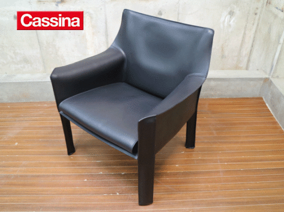 【一脚】Cassina カッシーナ 414 Cab キャブ ラウンジアームチェア