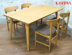 【KASHIWA】柏木工 ダイニングテーブル&椅子 BEチェア ナラ材 BRUNCH ブランチ 出張買取 東京都板橋区