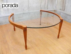 【porada】ポラダ GIOTTO 80 ジオット80 LIVING TABLE ガラス製 リビングテーブル センターテーブル アクタス 出張買取 東京都渋谷区