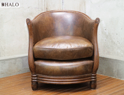 【HALO】ハロ DECO TUB CHAIR BIKER TAN ハロ デコ タブ チェア バイカータン 1人掛けソファ ASPLUND アスプルンド 出張買取 東京都目黒区