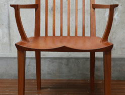 【家具蔵】ZEN ゼン アームチェア ダイニングチェア 食卓椅子 チェリー材 出張買取 東京都中央区