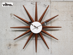 【vitra】ヴィトラ Sunburst Clock サンバースト クロック ジョージネルソン ウォルナット 掛け時計 出張買取 東京都目黒区