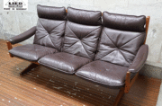 LIED MOBLER】リードモブラー 北欧家具 ノルウェー 総革 3人掛け LIED MOBLER】リードモブラー 北欧家具 ノルウェー 総革 3人掛け