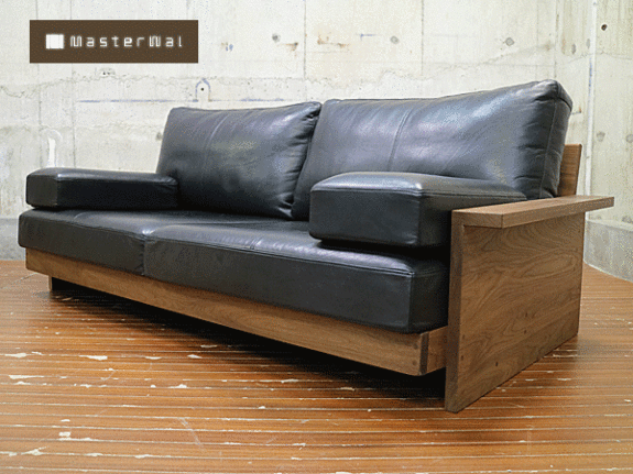 MasterWal】マスターウォール BEAK SOFA ビーク ソファ 2シーター 黒総