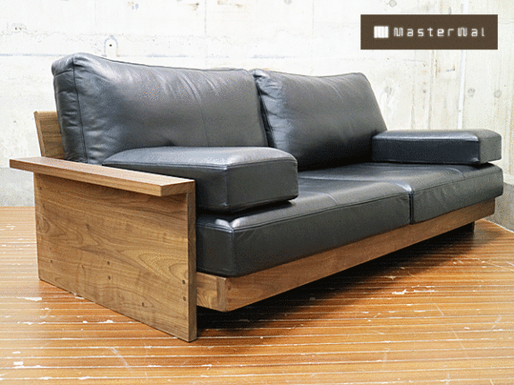 MasterWal】マスターウォール BEAK SOFA ビーク ソファ 2シーター 黒総