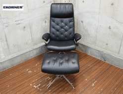 【Ekornes】エコーネス Stressless ストレスレスチェア Metro メトロ チェア&オットマン Mサイズ ブラック 出張買取 東京都渋谷区