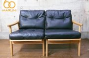【美品】マルニ60 2シーターソファー MARUNI60（マルニ60）/ 2シーター / 両肘 / オークフレーム - 丁寧な