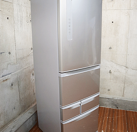 TOSHIBA】東芝 ノンフロン 5ドア 冷凍冷蔵庫 GR-K41G(S) シルバー 2017 