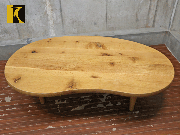 展示品　飛騨産業　キツツキ　ビーンズ　無垢材　リビングテーブル　コーヒーテーブル 展示品 飛騨産業 キツツキ ビーンズ 無垢材 リビングテーブル