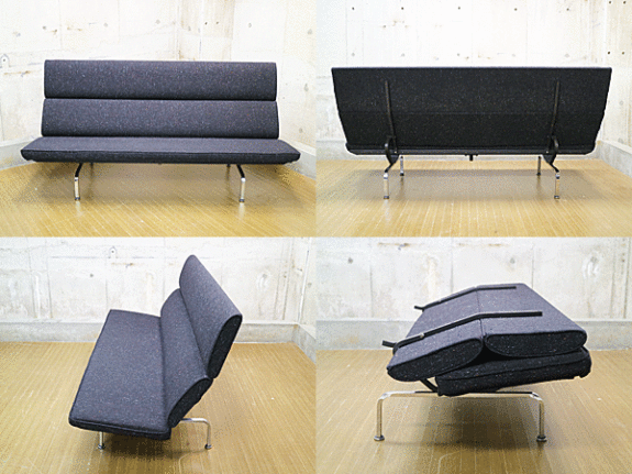 Herman Miller】ハーマンミラー イームズ ソファコンパクト 3人掛け