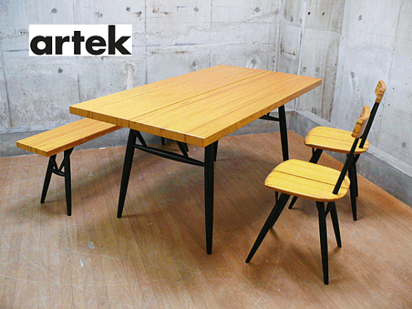 artek】アルテック PIRKKA ピルッカ ダイニングテーブル&チェア&ベンチ
