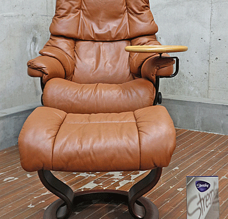 Ekornes】エコーネス ストレスレスチェア&オットマン Reno レノ 本革 M