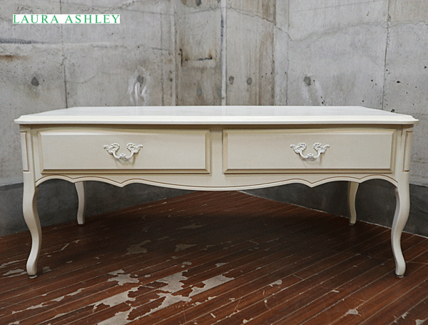 アシュレイ　アンティーク　木製テーブル LAURA ASHLEY PROVENCALE ROUND DINING TABLE / ローラ