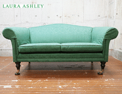 【LAURA ASHLEY】ローラアシュレイ Gloucester Grande Sofa グロスター グランデ 2人掛けソファ グリーン 出張買取 東京都大田区