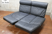 de Sede】デセデ 最高級 黒総革 DS-450 3人掛けソファ IDC大塚家具