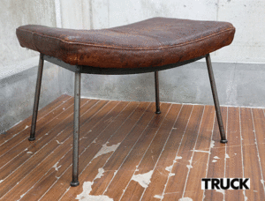 TRUCK FURNITURE】トラックファニチャー FURROWED-LEATHER STOOL