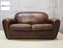 【HALO】ハロ FLEAMARKET 2P SOFA フリーマーケット 2人掛けソファ ヴィンテージ レザー バイカータン 出張買取 東京都港区