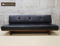 【MasterWal】マスターウォール アカセ木工 MORELESS SOFA モアレス ソファ 180 黒革 3人掛けソファ 出張買取 神奈川県川崎市幸区