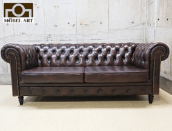 【Mobel Art】モーベルアート CHESTERFIELD チェスターフィールド 2.5人掛けソファ 総革 出張買取 東京都大田区