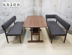 【unico】ウニコ SUK スーク ソファダイニング テーブル&ベンチ&レフトアーム 出張買取 東京都港区