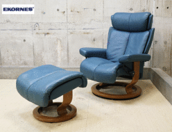 【Ekornes】エコーネス ストレスレス Magic マジック 本革 ストレスレスチェア&オットマン Mサイズ 出張買取 東京都品川区